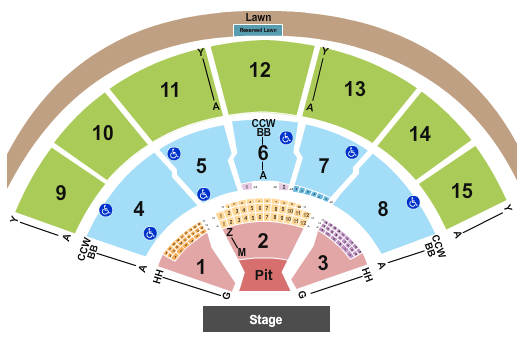 Xfinity Center Pierce The Veil Seating Chart
